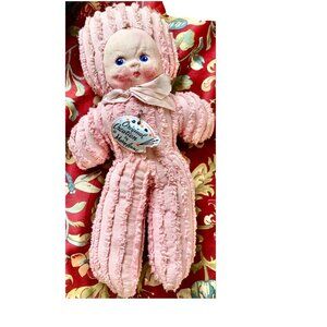 Vintage Chenille Baby Doll Carnival Prize Cloth Face 13” Creation by MaryAnn5